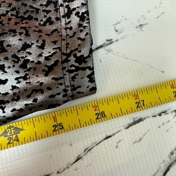 NWOT -Alloy Ombre High Waisted Midi Legging, Black Gunmetal Speckle  - Size L - Picture 10 of 11